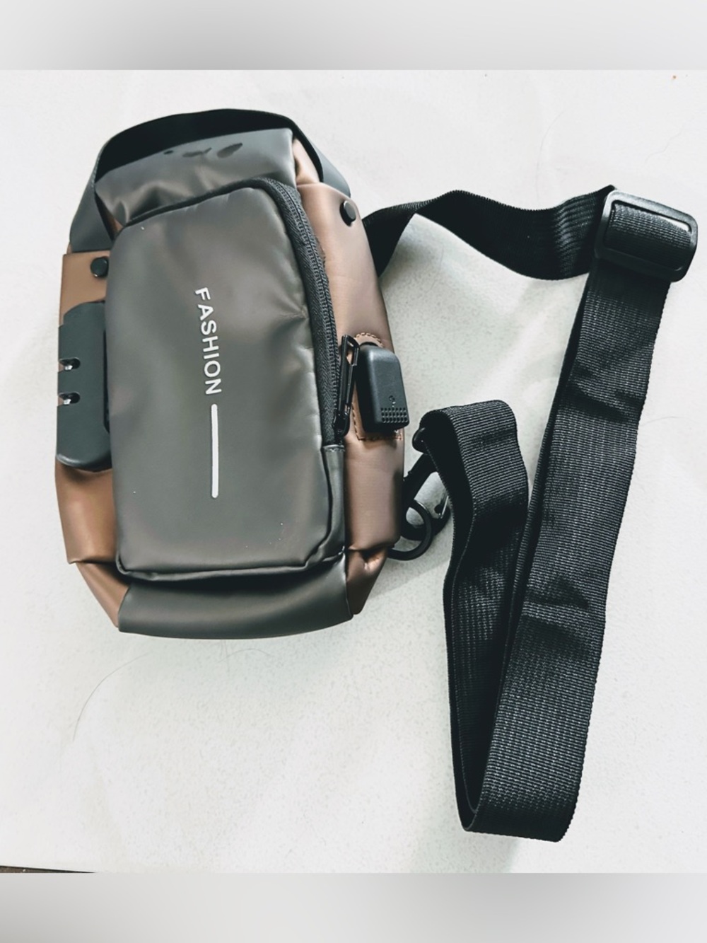 Sleek Multi-Pocket Crossbody Sling Bag | Water-Resistant | Adjustable Strap
